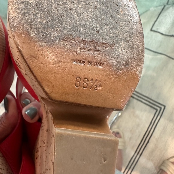YSL red wedges. 38.5